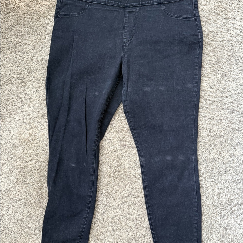 Old Navy Women's Black Super Skinny Mid-Rise Jeans